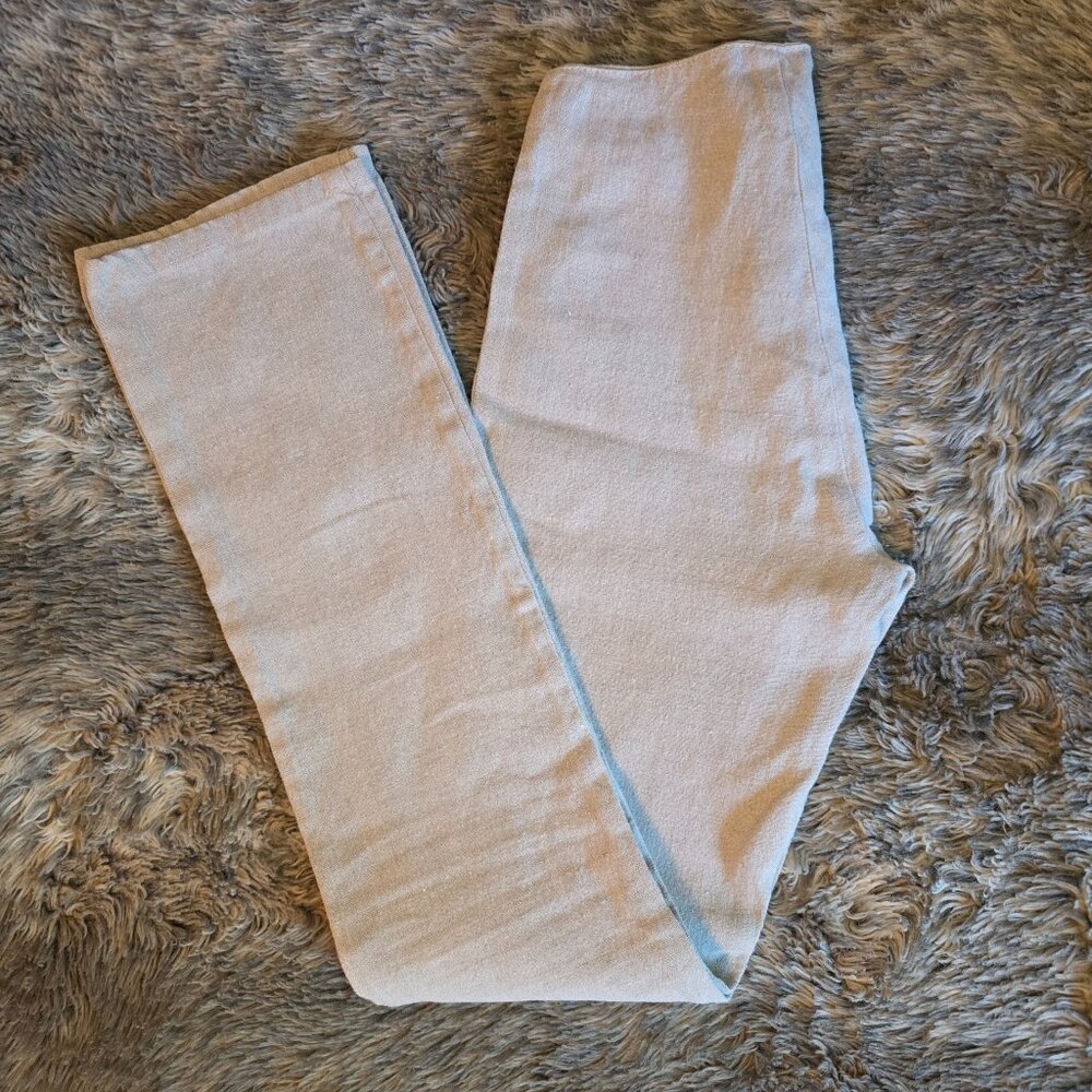 Tark light tan Linen Pants. Size 1